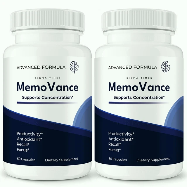 MemoVance  Brain Support Supplement for Memory and Focus